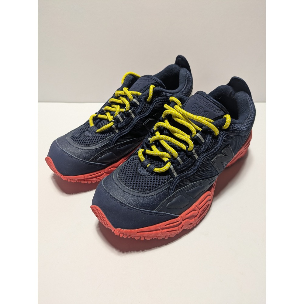 New‎ Balance Mens 801 All Terrain Trail Running Shoes Navy Red Yellow Size 9 D